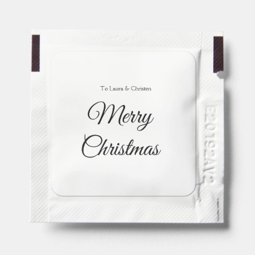 Merry Christmas add name text custom family gift Hand Sanitizer Packet