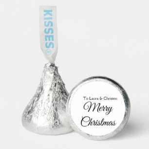 Merry Christmas add name text custom family gift Hershey®'s Kisses®