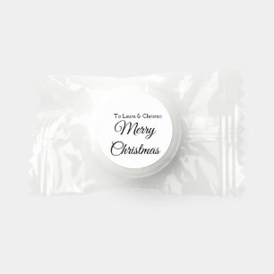 Merry Christmas add name text custom family gift Life Saver® Mints