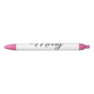 Merry Christmas add name text custom family gift Pen