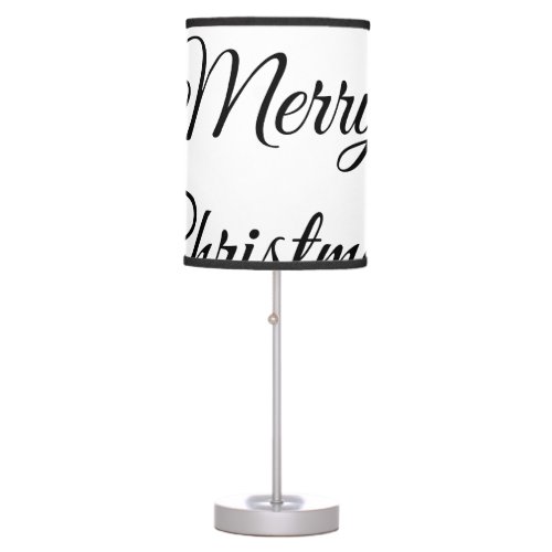 Merry Christmas add name text custom family gift Table Lamp