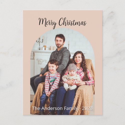 Merry Christmas Add Photo Holiday Card