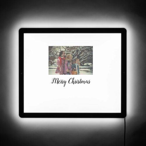 merry christmas add photo text holiday custom LED sign