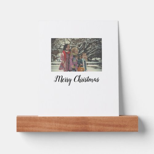 merry christmas add photo text holiday custom picture ledge