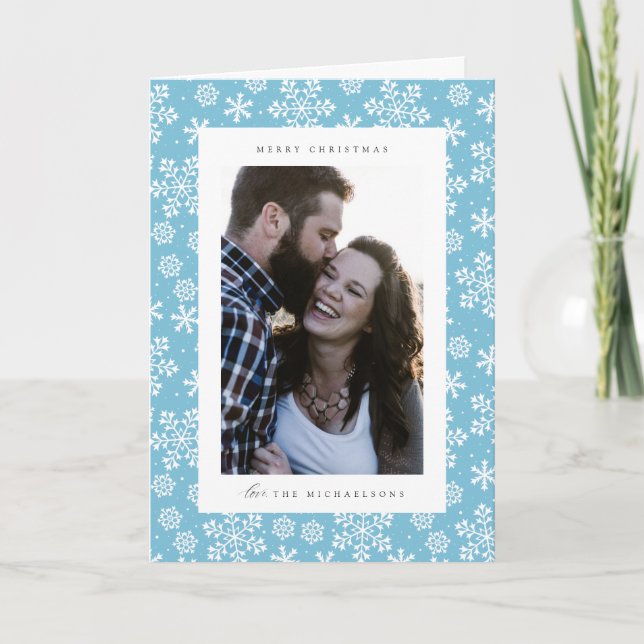 Merry Christmas | ADD YOUR FAMILY PHOTO Holiday Ca (Front)