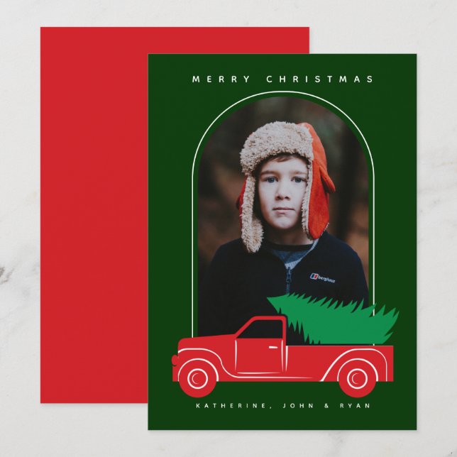 MERRY CHRISTMAS Add Your Photo (Front/Back)