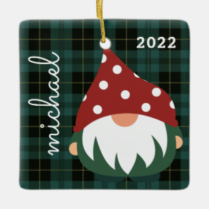 MERRY CHRISTMAS Add Your Photo Ceramic Ornament