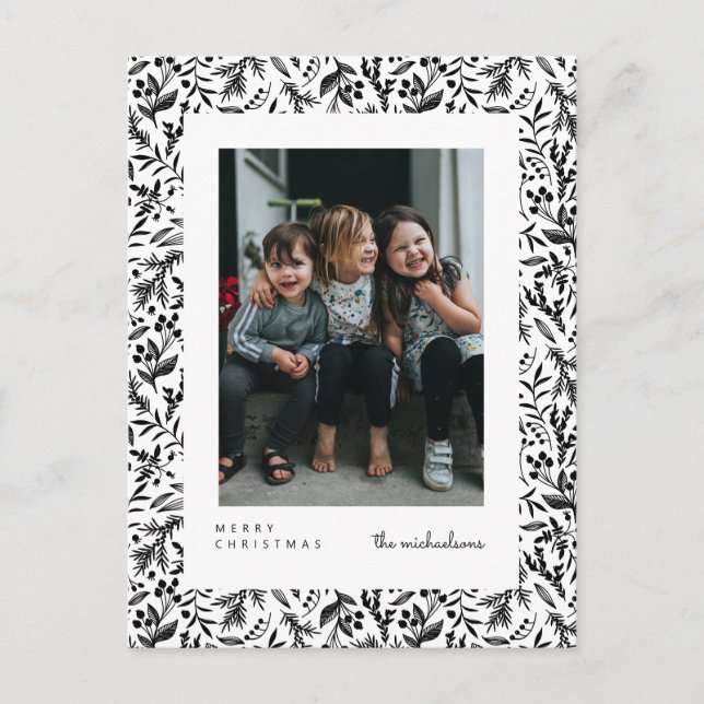 MERRY CHRISTMAS | Add Your Photo Postcard (Front)