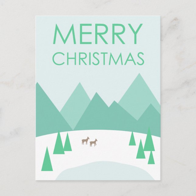 Merry Christmas | Add Your Photo Postcard (Front)