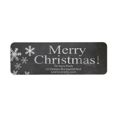 Merry Christmas address Label