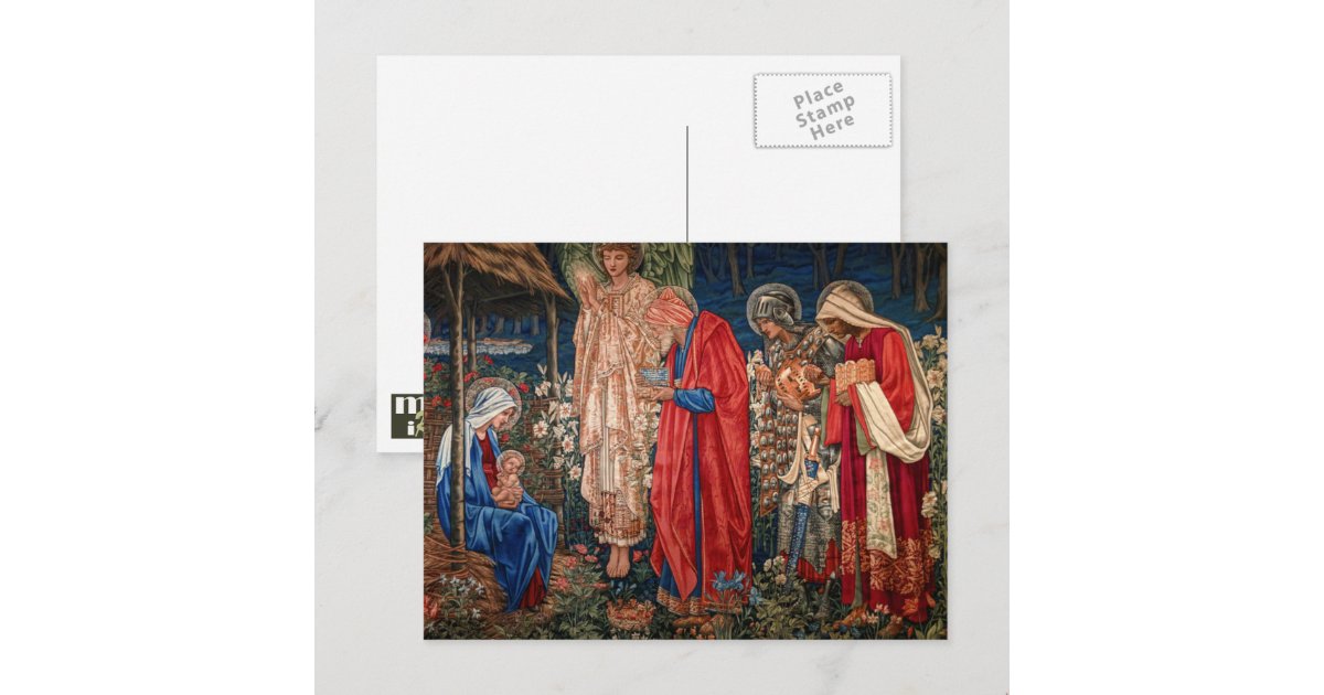 Merry Christmas. Adoration of the Magi Holiday Postcard | Zazzle