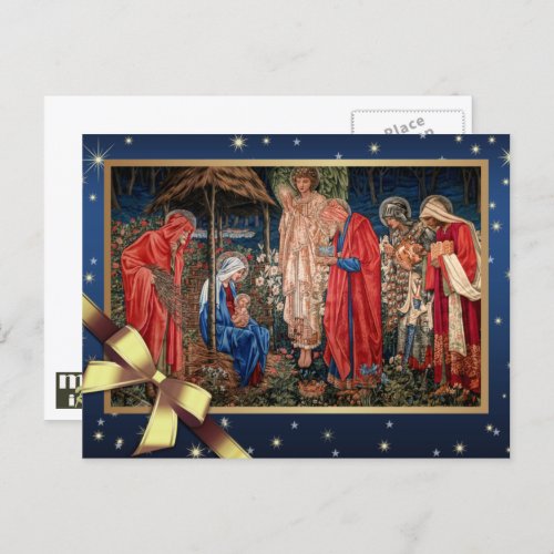 Merry Christmas Adoration of the Magi   Holiday Postcard