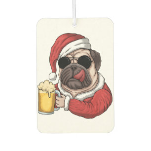 Merry Christmas Air Freshener Pug Dog Lover Gift