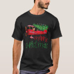 Merry Christmas Airplane Christmas Tree Pilot  T-Shirt