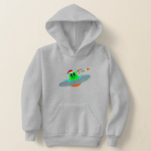 merry christmas alien santa scifi hoodie