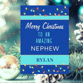 Merry Christmas amazing nephew card