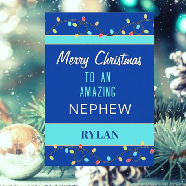 Merry Christmas amazing nephew card (Creator Uploaded)
