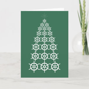 Merry Christmas - Anchor Christmas Tree (Green) Card