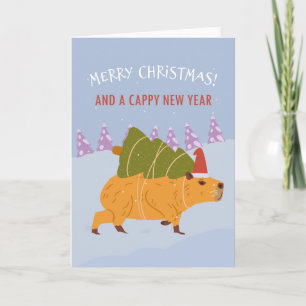 "Merry Christmas and a Cappy New Year" Holiday Card