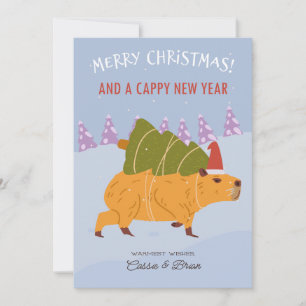 "Merry Christmas and a Cappy New Year" Holiday Card