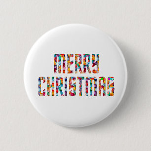 MERRY Christmas and a HAPPY NEW YEAR 2014 Button