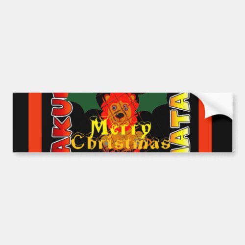Merry Christmas and a Happy New Year Bumper Sticker
