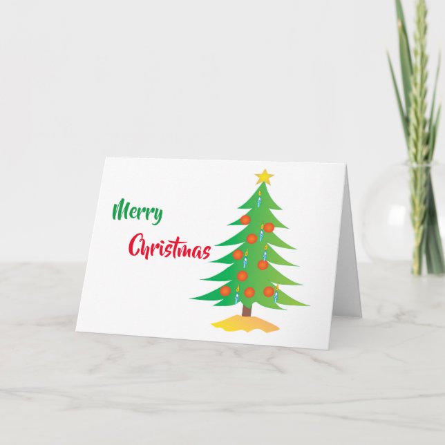 "MERRY CHRISTMAS AND A HAPPY NEW YEAR" CARD (Front)
