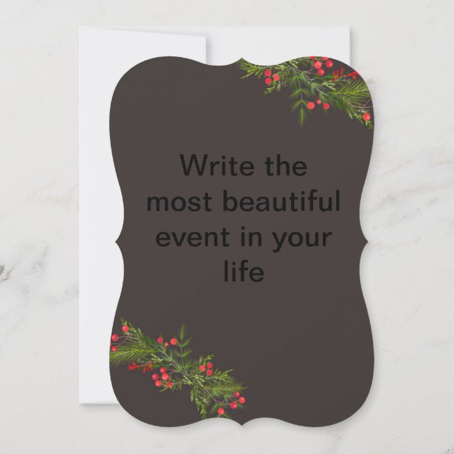 Merry Christmas And a Happy New Year CardMerry Chr (Back)