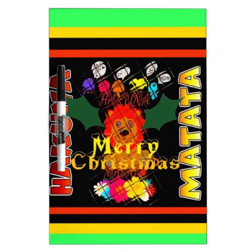 Merry Christmas and a Happy New Year Dry_Erase Board