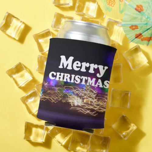 Merry Christmas and a Happy New year greetings Can Cooler