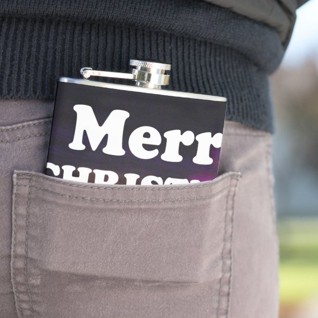 Merry Christmas and a Happy New year greetings  Flask (In Situ)