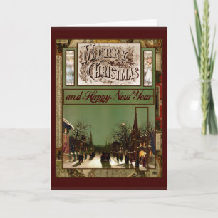 Merry Christmas And A Happy New Year Holiday Card