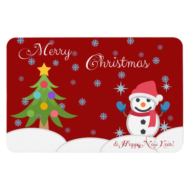 Merry Christmas and a Happy New Year! Magnet (Horizontal)