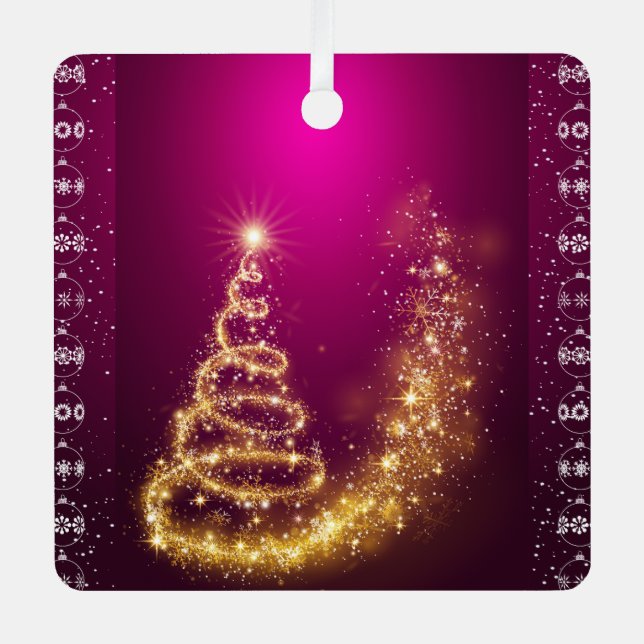 Merry Christmas and a Happy New Year! Metal Ornament (Front)