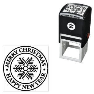Merry Christmas and a Happy New Year! Self-inking Stamp