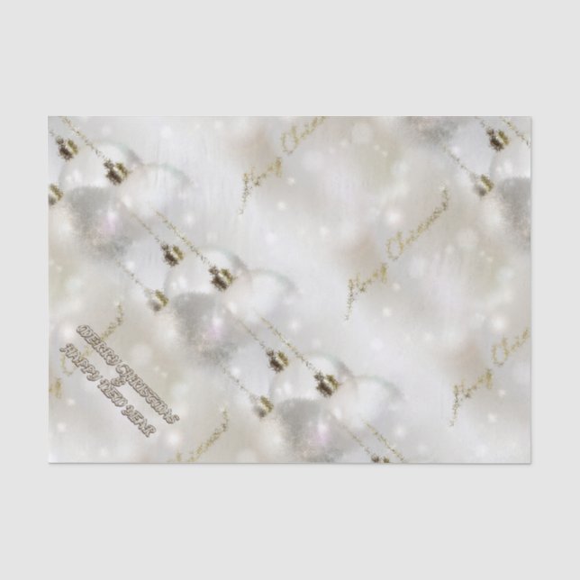Merry Christmas and a Happy New Year Tissue Paper (Front)