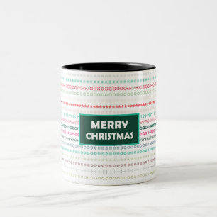 Merry Christmas and a Happy New Year! Two-Tone Coffee Mug