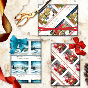 Merry Christmas and a Happy New Year Wrapping Paper Sheets