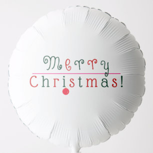 Merry Christmas and Hanging Ornament Balloon