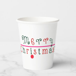 Merry Christmas and Hanging Ornament Paper Cups