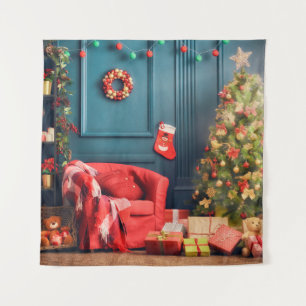Merry Christmas and Happy Holidays! A beautiful li Tapestry