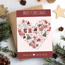 Merry Christmas and Happy Holidays Family Name