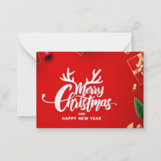 Merry Christmas and Happy Holidays!" Note Card