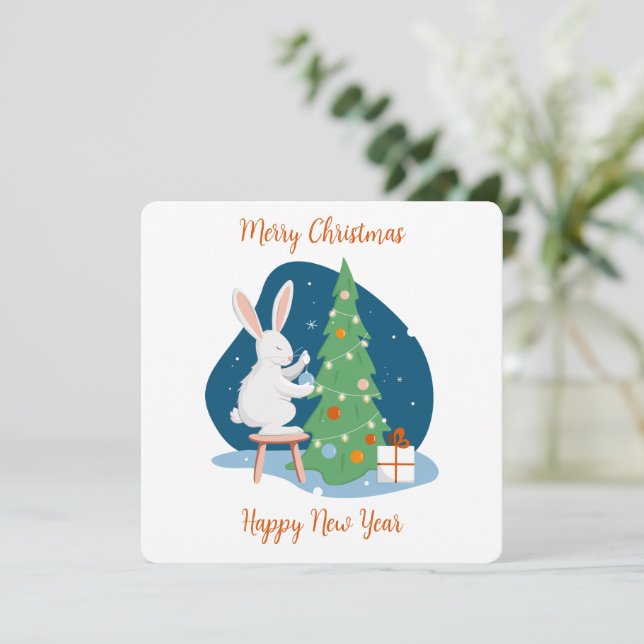 Merry Christmas and Happy New Year (Standing Front)