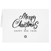 Merry Christmas And Happy New Year (Back Horizontal)