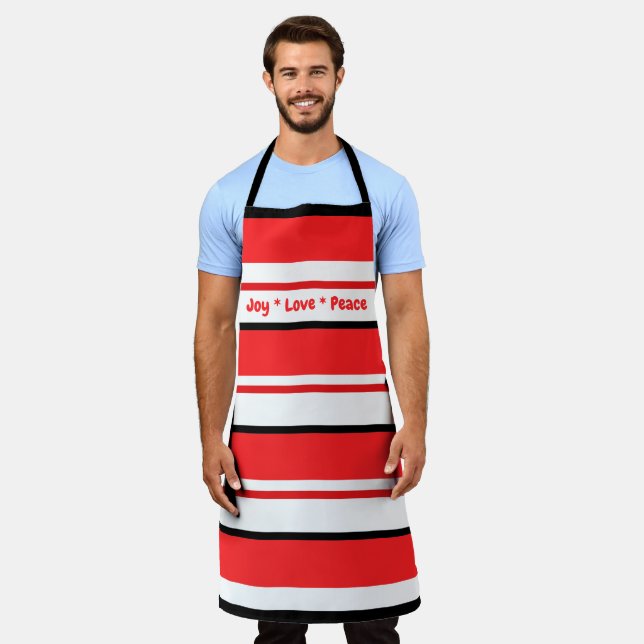 Merry Christmas and Happy New Year 20XX Modern Apron (Worn)