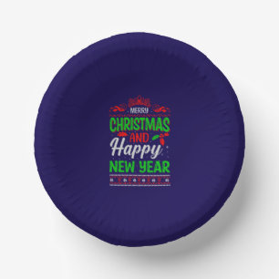 Merry Christmas And Happy New Year-61064 Paper Bowls