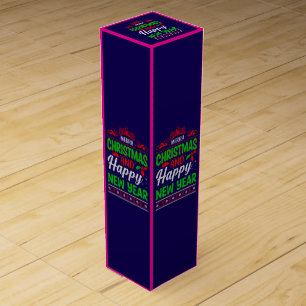 Merry Christmas And Happy New Year-61064 Wine Box