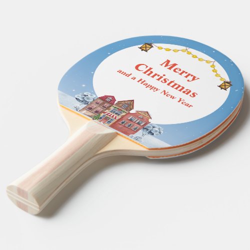 Merry Christmas and Happy New Year Best  Ping Pong Paddle