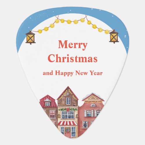 Merry Christmas and Happy New Year Best Standard  Guitar Pick
